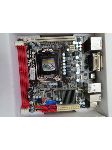 Материнская плата BIOSTAR TH61 ITX, socket 1155 DDR3 без заглушки