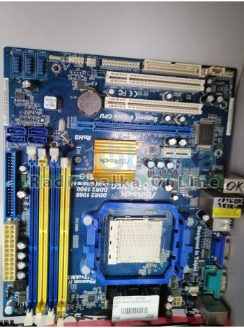 Материнская плата Asrock N68C-S UCC, socket AM2+IAM3 DDR2+DDR3 Б/У