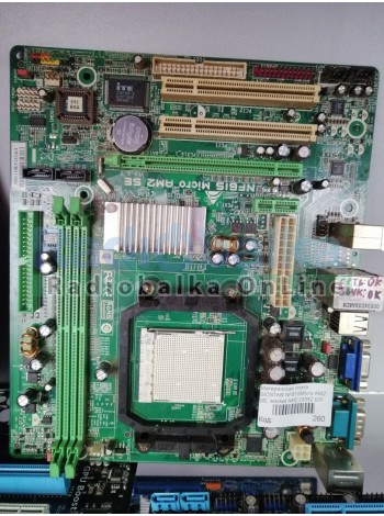 Материнская плата BIOSTAR NF61SMicro AM2 SE, socket AM2 DDR2 Б/У