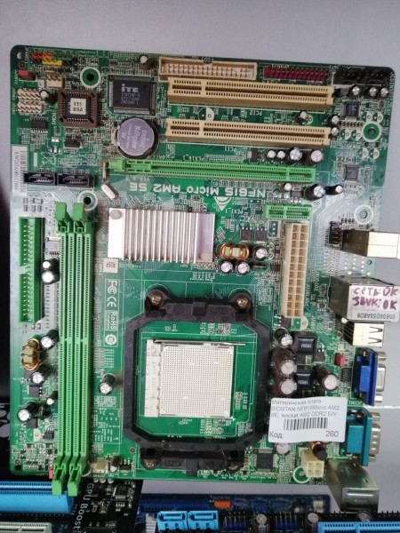 Материнская плата BIOSTAR NF61SMicro AM2 SE, socket AM2 DDR2 Б/У