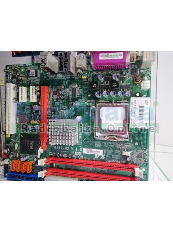 Материнская плата ECS G41T-M2, socket 775 DDR2 Б/У