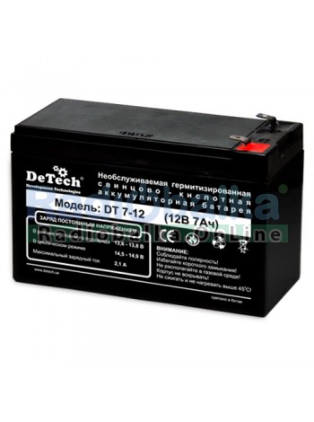 Аккумуляторная батарея DeTech DT7-12(12B 7Aч)
