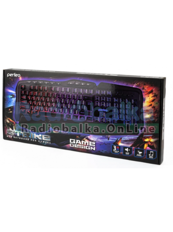 Клавиатура игровая Perfeo "STRIKE" подсветка 3 цвета
