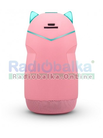 Колонка портативная Mysound Kitty 3Вт блютуз с микрофоном розовая