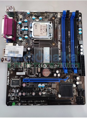 Материнская плата MSI G41-M-P33 Combo socket 775 DDR2 DDR3 + процессор intel E5800 2 ядра х 3,2ггц Б/У