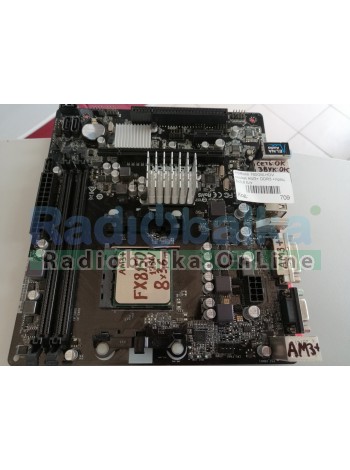 Материнская плата ASRock 760GM-HDV socket AM3+ DDR3 +проц 8х3,6 Б/У