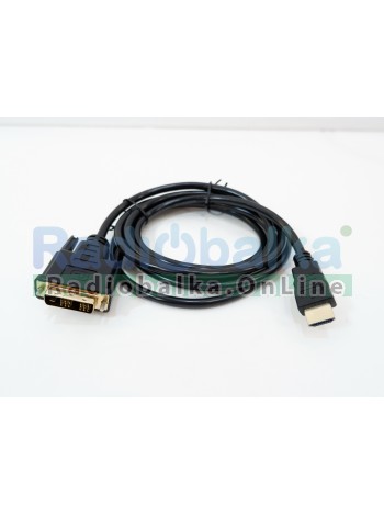 Кабель DVI-HDMI 1.8м D (24+1) 2 ferite