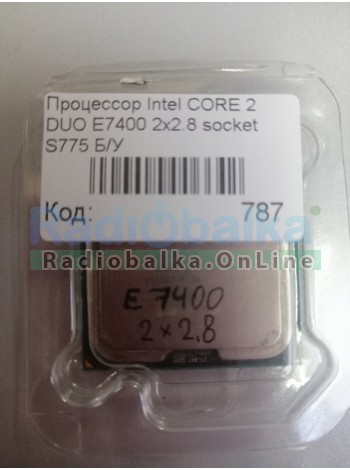 Процессор Intel CORE 2 DUO E7400 2x2.8 socket 775 Б/У