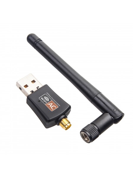 Блютуз + Wi-Fi USB адаптер 5.0 2,4/5,8 ГГц 600 Мбит/с