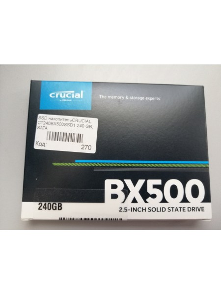 SSD накопительCRUCIAL CT240BX500SSD1 240 GB, SATA 