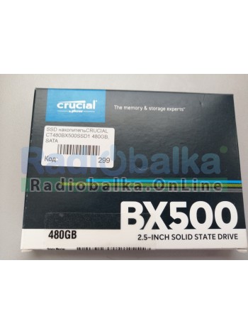 SSD накопительCRUCIAL CT480BX500SSD1 480GB, SATA 