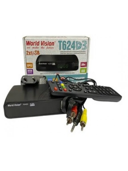 DVB-T2 приемник World Vision T624D3 DVB-T/T2/C/IPTV