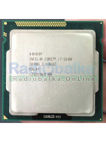 Процессор Intel Core i7-2600 Socket 1155 (4 ядра х 3.4 ггц / 3.8 ггц) Б/У