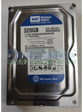 Жесткий диск SATA 3.5" WD BLUE 320гб, Б/У, без BADов , wd320aajs, WMAV2S299065