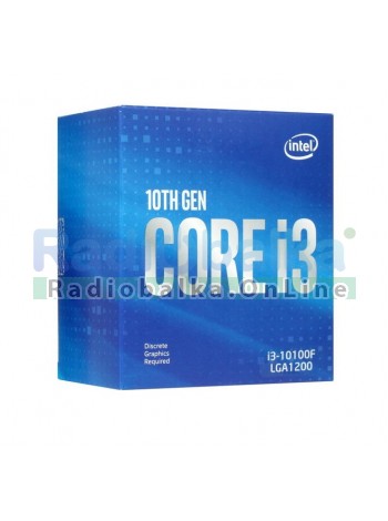 Процессор Intel Core i3-10100F BOX , LGA 1200, 4 x 3600 МГц