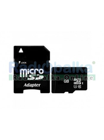 Карта памяти Detech MicroSD 8 Gb c адаптером,class 10 