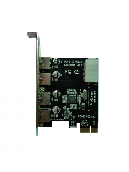 Плата расширения USB3.0 x 4 порта  VIA VL805 / PCI-E /